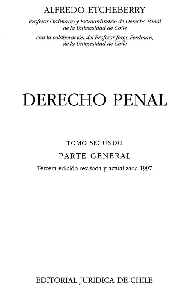 alfredo etcheberry derecho penal parte general